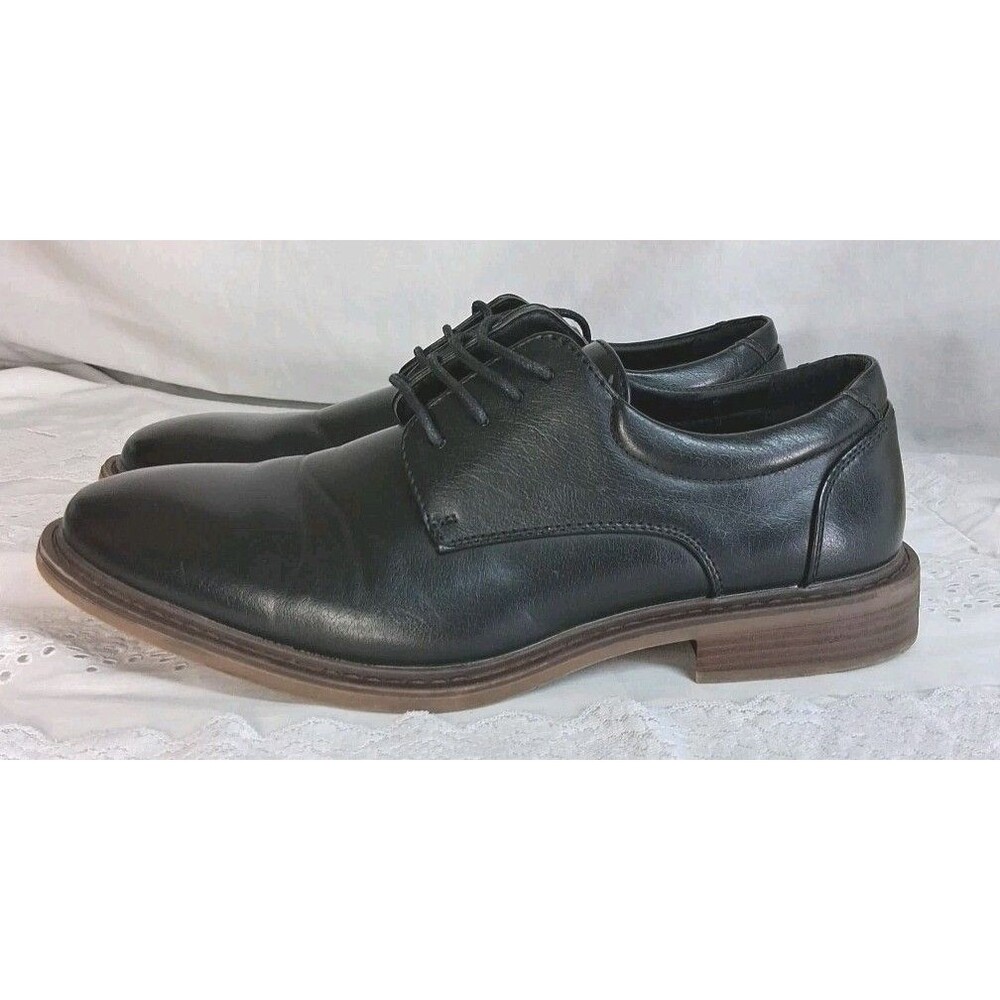 Hugo Vitelli Size 8.5 Men’s Black Oxford Shoes Business Comfort Office Wedding
